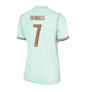 Frankrijk Ousmane Dembele #7 Uit tenue Dames WK 2026 Voetbalshirt Korte Mouw Frankrijk Ousmane Dembele #7 Uit tenue Dames WK 2026 Voetbalshirt Korte Mouw