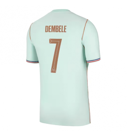 Frankrijk Ousmane Dembele #7 Uit tenue WK 2026 Voetbalshirt Korte Mouw Frankrijk Ousmane Dembele #7 Uit tenue WK 2026 Voetbalshirt Korte Mouw