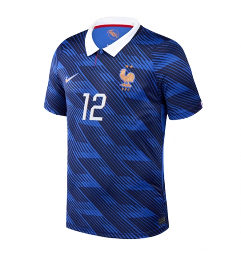 Frankrijk Randal Kolo Muani #12 Thuis tenue WK 2026 Voetbalshirt Korte Mouw 2 Frankrijk Randal Kolo Muani #12 Thuis tenue WK 2026 Voetbalshirt Korte Mouw 2