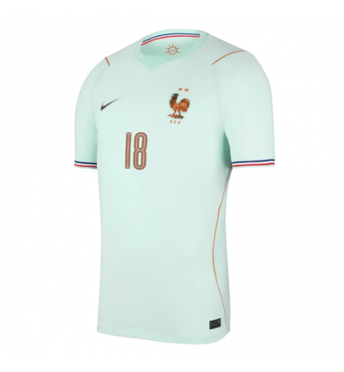 Frankrijk Warren Zaire-Emery #18 Uit tenue WK 2026 Voetbalshirt Korte Mouw 2 Frankrijk Warren Zaire-Emery #18 Uit tenue WK 2026 Voetbalshirt Korte Mouw 2