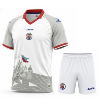 Haïti Uit tenue Kids WK 2026 Voetbalshirt Korte Mouw + Shorts