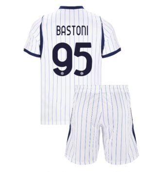 Inter Milan Alessandro Bastoni #95 Uit tenue Kids 2026-27 Voetbalshirt Korte Mouw + Shorts