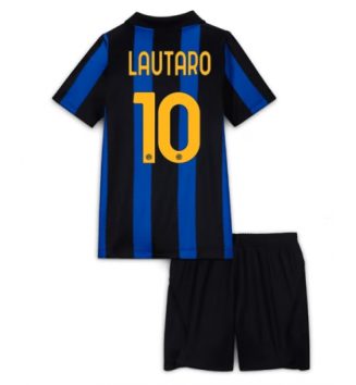 Inter Milan Lautaro Martinez #10 Thuis tenue Kids 2026-27 Voetbalshirt Korte Mouw + Shorts