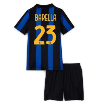 Inter Milan Nicolo Barella #23 Thuis tenue Kids 2026-27 Voetbalshirt Korte Mouw + Shorts Inter Milan Nicolo Barella #23 Thuis tenue Kids 2026-27 Voetbalshirt Korte Mouw + Shorts