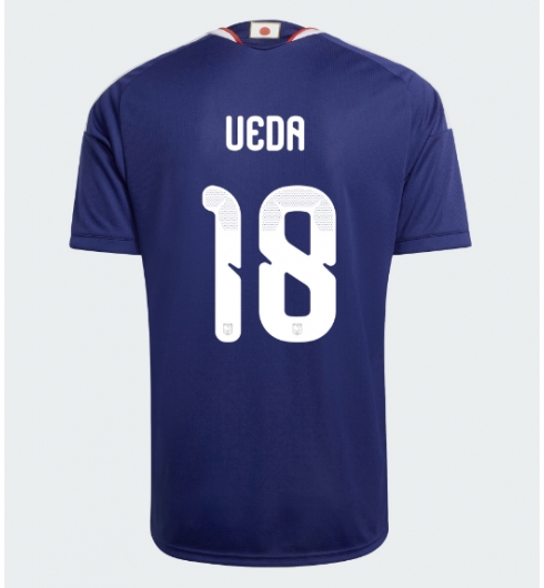 Japan Ayase Ueda #18 Thuis tenue WK 2026 Voetbalshirt Korte Mouw Japan Ayase Ueda #18 Thuis tenue WK 2026 Voetbalshirt Korte Mouw