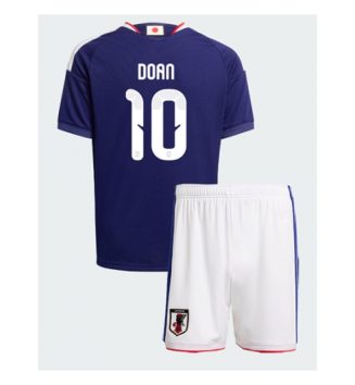 Japan Ritsu Doan #10 Thuis tenue Kids WK 2026 Voetbalshirt Korte Mouw + Shorts