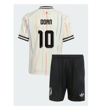 Japan Ritsu Doan #10 Uit tenue Kids WK 2026 Voetbalshirt Korte Mouw + Shorts