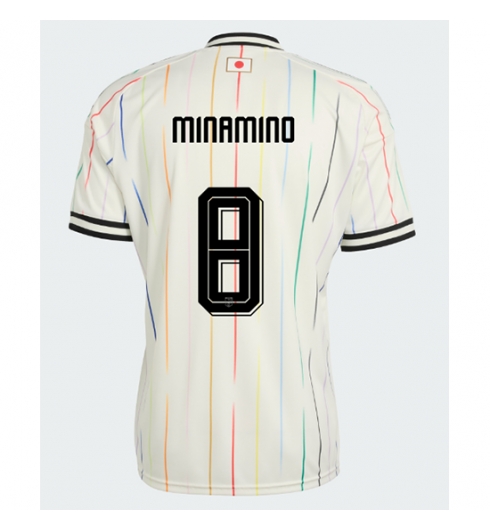 Japan Takumi Minamino #8 Uit tenue WK 2026 Voetbalshirt Korte Mouw Japan Takumi Minamino #8 Uit tenue WK 2026 Voetbalshirt Korte Mouw