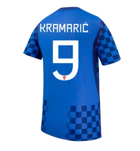 Kroatië Andrej Kramaric #9 Uit tenue WK 2026 Voetbalshirt Korte Mouw Kroatië Andrej Kramaric #9 Uit tenue WK 2026 Voetbalshirt Korte Mouw