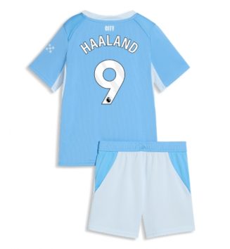Manchester City Erling Haaland #9 Thuis tenue Kids 2026-27 Voetbalshirt Korte Mouw + Shorts