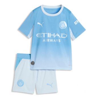 Manchester City Thuis tenue Kids 2026-27 Voetbalshirt Korte Mouw + Shorts