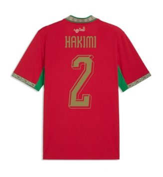 Marokko Achraf Hakimi #2 Thuis tenue WK 2026 Voetbalshirt Korte Mouw Marokko Achraf Hakimi #2 Thuis tenue WK 2026 Voetbalshirt Korte Mouw