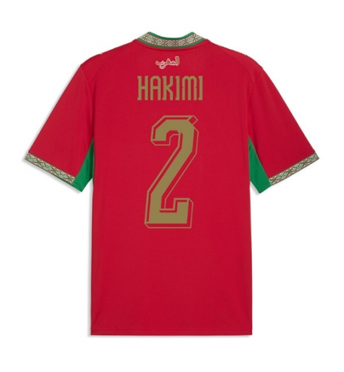 Marokko Achraf Hakimi #2 Thuis tenue WK 2026 Voetbalshirt Korte Mouw Marokko Achraf Hakimi #2 Thuis tenue WK 2026 Voetbalshirt Korte Mouw