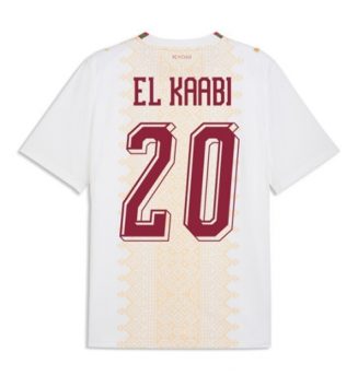 Marokko Ayoub El Kaabi #20 Uit tenue WK 2026 Voetbalshirt Korte Mouw Marokko Ayoub El Kaabi #20 Uit tenue WK 2026 Voetbalshirt Korte Mouw