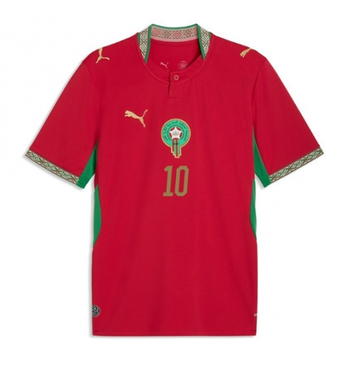 Marokko Brahim Diaz #10 Thuis tenue WK 2026 Voetbalshirt Korte Mouw 2 Marokko Brahim Diaz #10 Thuis tenue WK 2026 Voetbalshirt Korte Mouw 2