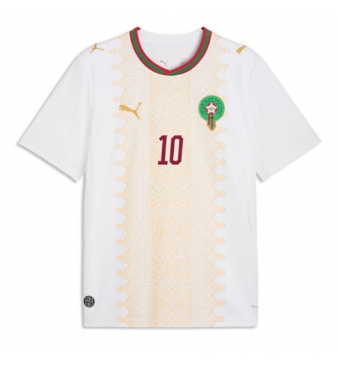 Marokko Brahim Diaz #10 Uit tenue WK 2026 Voetbalshirt Korte Mouw 2 Marokko Brahim Diaz #10 Uit tenue WK 2026 Voetbalshirt Korte Mouw 2