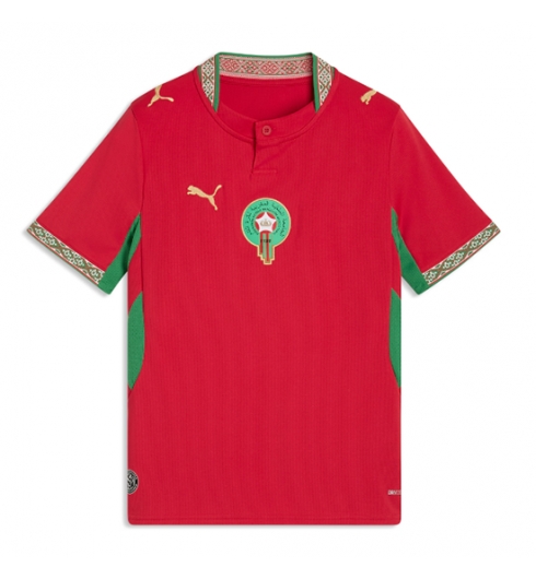 Marokko Thuis tenue WK 2026 Voetbalshirt Korte Mouw Marokko Thuis tenue WK 2026 Voetbalshirt Korte Mouw