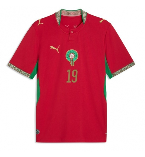 Marokko Youssef En-Nesyri #19 Thuis tenue WK 2026 Voetbalshirt Korte Mouw 2 Marokko Youssef En-Nesyri #19 Thuis tenue WK 2026 Voetbalshirt Korte Mouw 2