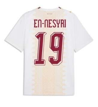 Marokko Youssef En-Nesyri #19 Uit tenue WK 2026 Voetbalshirt Korte Mouw Marokko Youssef En-Nesyri #19 Uit tenue WK 2026 Voetbalshirt Korte Mouw