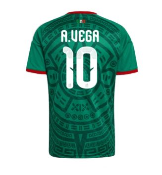 Mexico Alexis Vega #10 Thuis tenue WK 2026 Voetbalshirt Korte Mouw Mexico Alexis Vega #10 Thuis tenue WK 2026 Voetbalshirt Korte Mouw