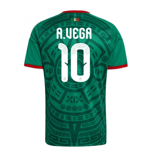 Mexico Alexis Vega #10 Thuis tenue WK 2026 Voetbalshirt Korte Mouw Mexico Alexis Vega #10 Thuis tenue WK 2026 Voetbalshirt Korte Mouw