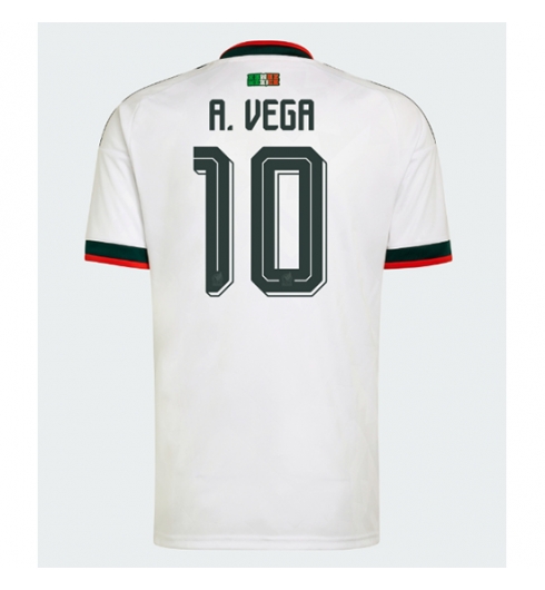 Mexico Alexis Vega #10 Uit tenue WK 2026 Voetbalshirt Korte Mouw Mexico Alexis Vega #10 Uit tenue WK 2026 Voetbalshirt Korte Mouw