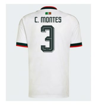 Mexico Cesar Montes #3 Uit tenue WK 2026 Voetbalshirt Korte Mouw Mexico Cesar Montes #3 Uit tenue WK 2026 Voetbalshirt Korte Mouw