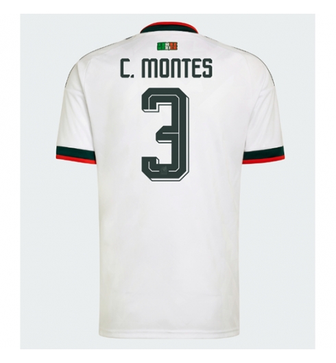 Mexico Cesar Montes #3 Uit tenue WK 2026 Voetbalshirt Korte Mouw Mexico Cesar Montes #3 Uit tenue WK 2026 Voetbalshirt Korte Mouw