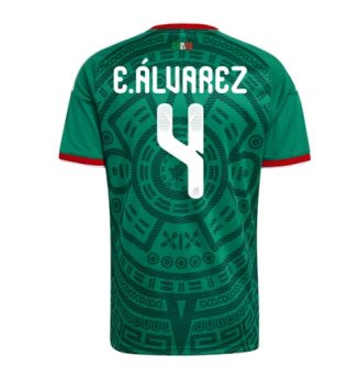 Mexico Edson Alvarez #4 Thuis tenue WK 2026 Voetbalshirt Korte Mouw Mexico Edson Alvarez #4 Thuis tenue WK 2026 Voetbalshirt Korte Mouw