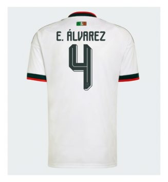 Mexico Edson Alvarez #4 Uit tenue WK 2026 Voetbalshirt Korte Mouw Mexico Edson Alvarez #4 Uit tenue WK 2026 Voetbalshirt Korte Mouw
