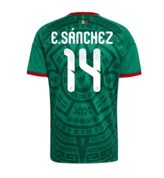 Mexico Erick Sanchez #14 Thuis tenue WK 2026 Voetbalshirt Korte Mouw Mexico Erick Sanchez #14 Thuis tenue WK 2026 Voetbalshirt Korte Mouw