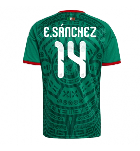 Mexico Erick Sanchez #14 Thuis tenue WK 2026 Voetbalshirt Korte Mouw Mexico Erick Sanchez #14 Thuis tenue WK 2026 Voetbalshirt Korte Mouw