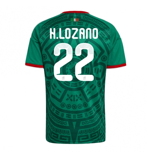 Mexico Hirving Lozano #22 Thuis tenue WK 2026 Voetbalshirt Korte Mouw Mexico Hirving Lozano #22 Thuis tenue WK 2026 Voetbalshirt Korte Mouw