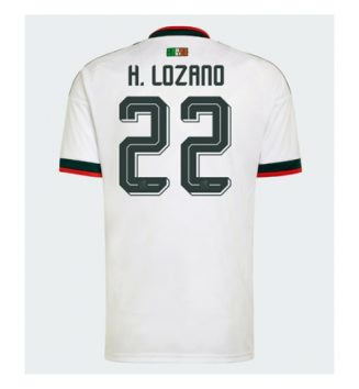 Mexico Hirving Lozano #22 Uit tenue WK 2026 Voetbalshirt Korte Mouw