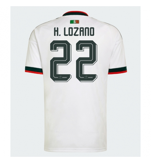 Mexico Hirving Lozano #22 Uit tenue WK 2026 Voetbalshirt Korte Mouw Mexico Hirving Lozano #22 Uit tenue WK 2026 Voetbalshirt Korte Mouw