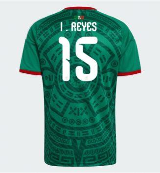 Mexico Israel Reyes #15 Thuis tenue WK 2026 Voetbalshirt Korte Mouw Mexico Israel Reyes #15 Thuis tenue WK 2026 Voetbalshirt Korte Mouw