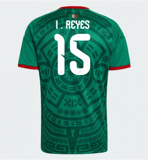 Mexico Israel Reyes #15 Thuis tenue WK 2026 Voetbalshirt Korte Mouw Mexico Israel Reyes #15 Thuis tenue WK 2026 Voetbalshirt Korte Mouw
