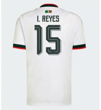 Mexico Israel Reyes #15 Uit tenue WK 2026 Voetbalshirt Korte Mouw Mexico Israel Reyes #15 Uit tenue WK 2026 Voetbalshirt Korte Mouw