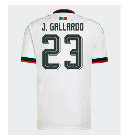 Mexico Jesus Gallardo #23 Uit tenue WK 2026 Voetbalshirt Korte Mouw Mexico Jesus Gallardo #23 Uit tenue WK 2026 Voetbalshirt Korte Mouw