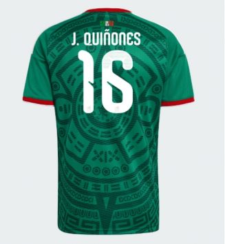 Mexico Julian Quinones #16 Thuis tenue WK 2026 Voetbalshirt Korte Mouw Mexico Julian Quinones #16 Thuis tenue WK 2026 Voetbalshirt Korte Mouw