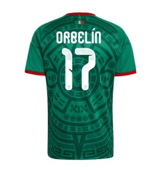 Mexico Orbelin Pineda #17 Thuis tenue WK 2026 Voetbalshirt Korte Mouw
