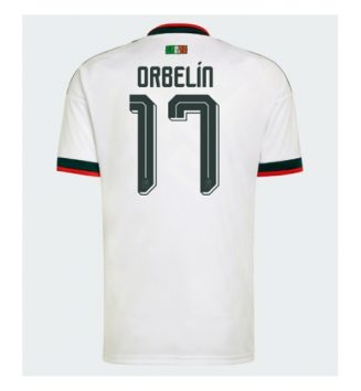 Mexico Orbelin Pineda #17 Uit tenue WK 2026 Voetbalshirt Korte Mouw