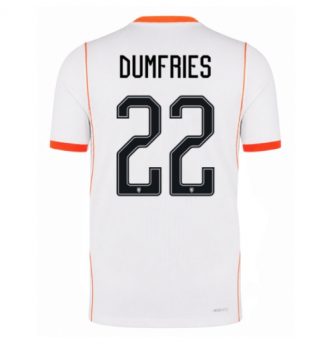 Nederland Denzel Dumfries #22 Uit tenue WK 2026 Voetbalshirt Korte Mouw
