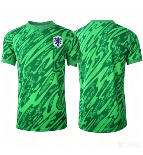 Nederland Keeper Uit tenue WK 2026 Voetbalshirt Korte Mouw Nederland Keeper Uit tenue WK 2026 Voetbalshirt Korte Mouw