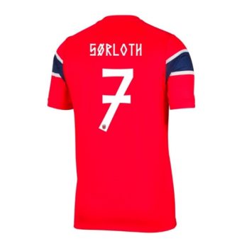 Noorwegen Alexander Sorloth #7 Thuis tenue WK 2026 Voetbalshirt Korte Mouw Noorwegen Alexander Sorloth #7 Thuis tenue WK 2026 Voetbalshirt Korte Mouw
