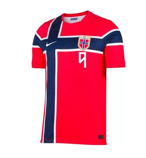 Noorwegen Erling Haaland #9 Thuis tenue WK 2026 Voetbalshirt Korte Mouw 2 Noorwegen Erling Haaland #9 Thuis tenue WK 2026 Voetbalshirt Korte Mouw 2