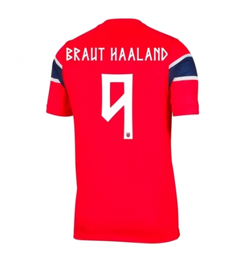 Noorwegen Erling Haaland #9 Thuis tenue WK 2026 Voetbalshirt Korte Mouw Noorwegen Erling Haaland #9 Thuis tenue WK 2026 Voetbalshirt Korte Mouw