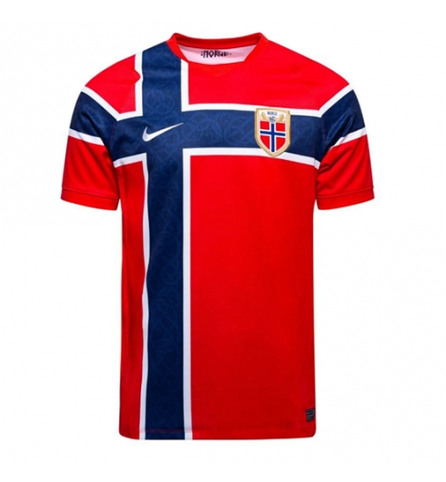 Noorwegen Thuis tenue WK 2026 Voetbalshirt Korte Mouw Noorwegen Thuis tenue WK 2026 Voetbalshirt Korte Mouw