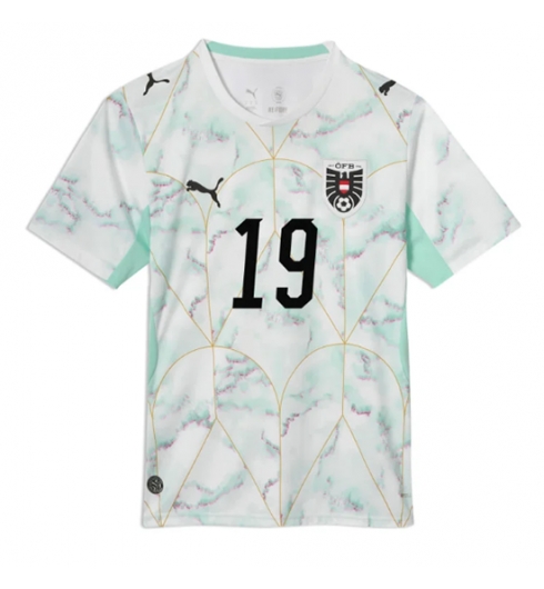 Oostenrijk Christoph Baumgartner #19 Uit tenue WK 2026 Voetbalshirt Korte Mouw 2 Oostenrijk Christoph Baumgartner #19 Uit tenue WK 2026 Voetbalshirt Korte Mouw 2