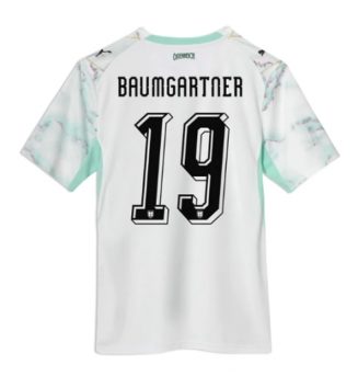 Oostenrijk Christoph Baumgartner #19 Uit tenue WK 2026 Voetbalshirt Korte Mouw Oostenrijk Christoph Baumgartner #19 Uit tenue WK 2026 Voetbalshirt Korte Mouw